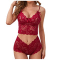 Hot Selling Women's Sexy Lingerie Set Japanese Mature Women's See Lace Mesh Bra Panties Pajamas Underwear