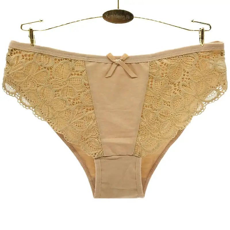 Wholesale Women Panties Girls Sexy Cotton and Lace Brief Ladies Underwear
