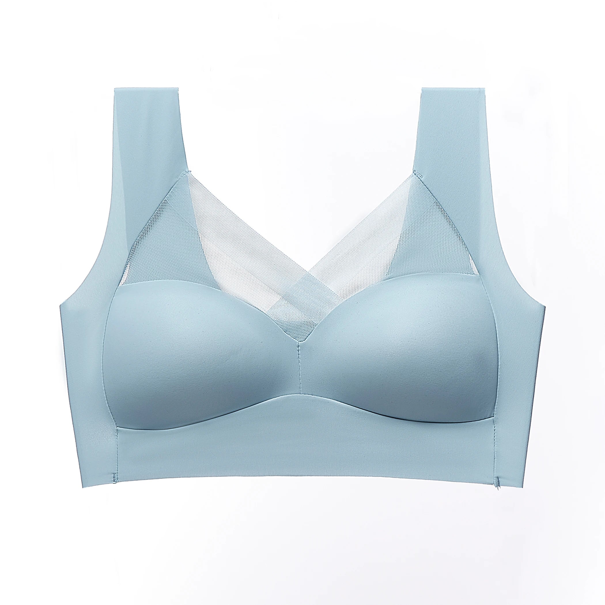 High Quality Traceless Sports Shock-absorbing Anti Sagging Plus Size Ladies Breathable Lace Wireless Push up Seamless Bralette