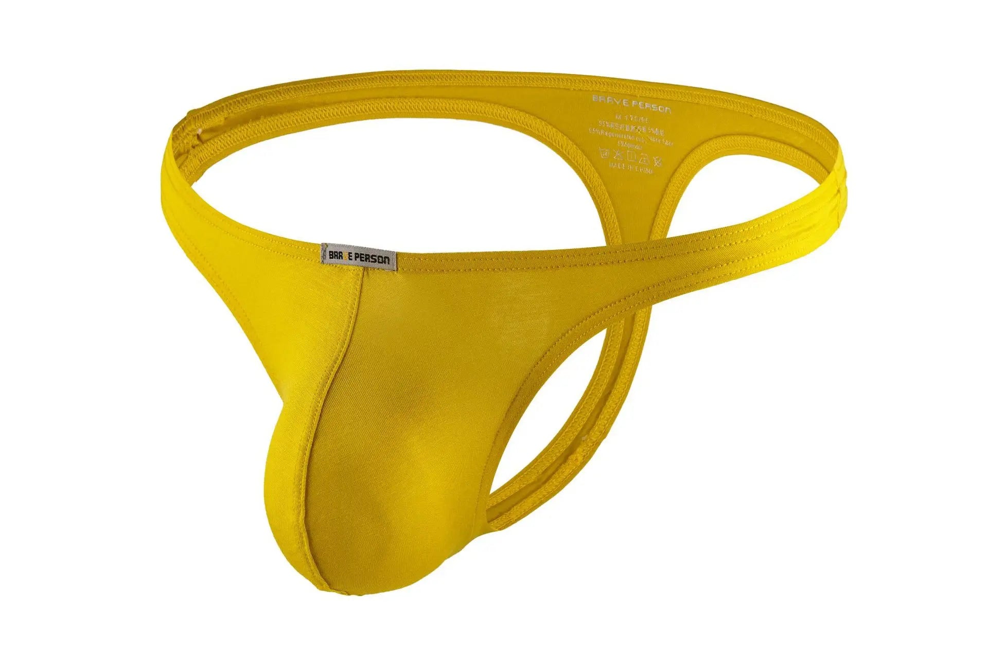 Men's Sexy Sports Leisure Modal Thongs Breathable Soft Fabric High Stretch Ultra Thin Low-rise Large Pouch Briefs Underwear