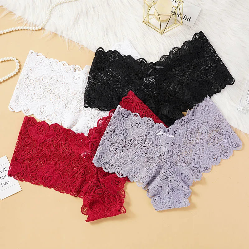 Women Lace Underwear Sexy Floral Panties S-L Girls Low-Rise Underwear Ladies Comfortable Underpants Female Lingerie
