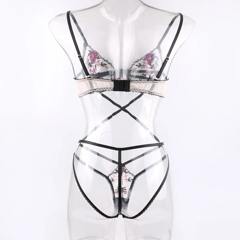 Women Sexy Attractive Lace Lingerie Underwear Sexy Embroidery Girls Underwear