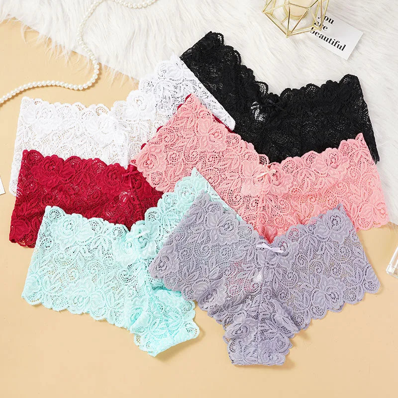 Women Lace Underwear Sexy Floral Panties S-L Girls Low-Rise Underwear Ladies Comfortable Underpants Female Lingerie
