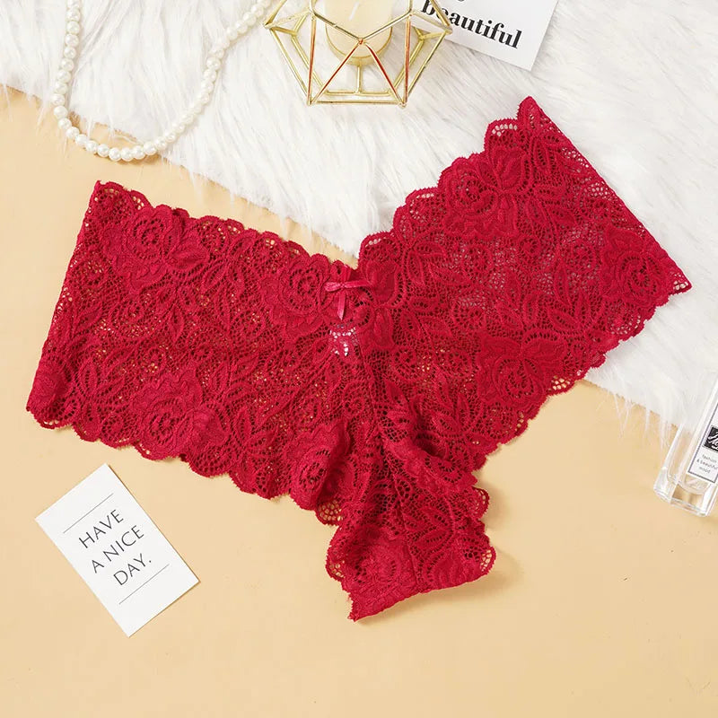 Women Lace Underwear Sexy Floral Panties S-L Girls Low-Rise Underwear Ladies Comfortable Underpants Female Lingerie