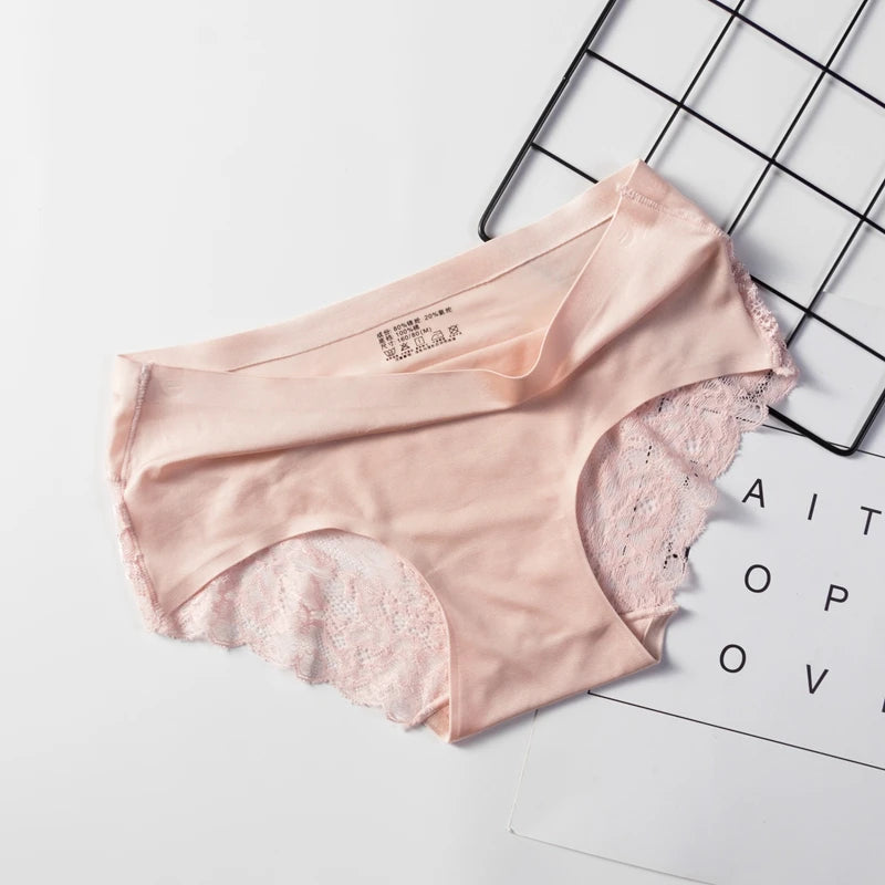Wholesale Ladies Sexy Traceless Ropa Interior Mujer Underwear Sous Vetements Femme Lace Seamless Panties Underwear Women